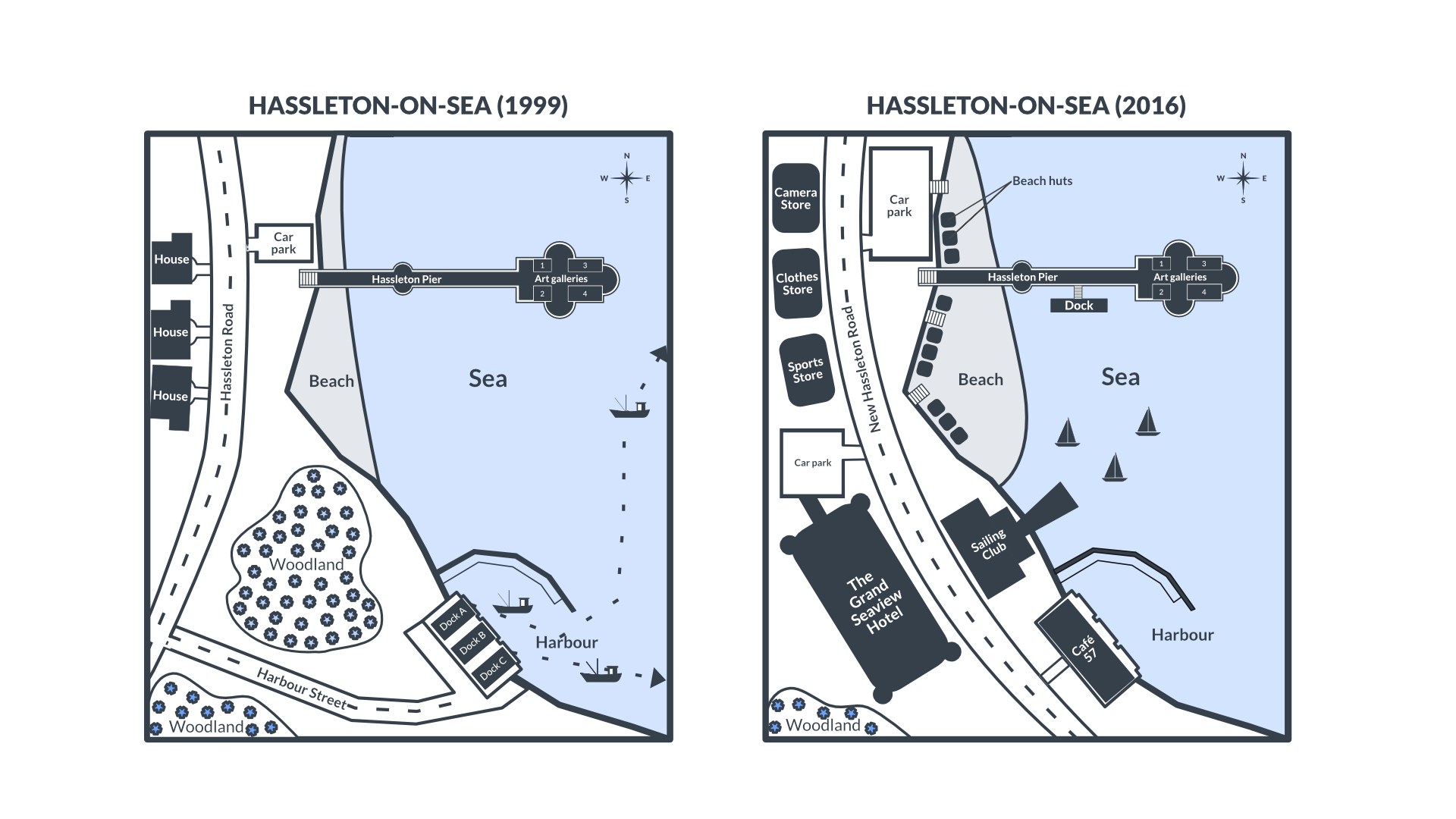 TASK ONE IELTS QUESTIONS MAPS